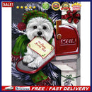 5D DIY Diamond Painting Christmas Puppy Full Drill Rhinestone Mosaic Art Pict