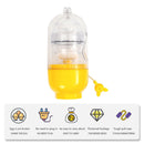 Manual Egg Shaker Egg Scrambler Puller White Yolk Mixer Blender (Yellow)