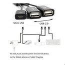 and Play Male To Female Connector OTG Hub Cable Adapter For Smartphone Tablet