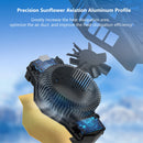 #A RGB Semiconductor Mobile Phone Radiator Fan Portable Cell Phone Game Cooler R