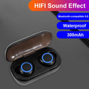 Y50 TWS Earbuds Bluetooth-Compatible Wireless Sport Headphones (Black Blue)