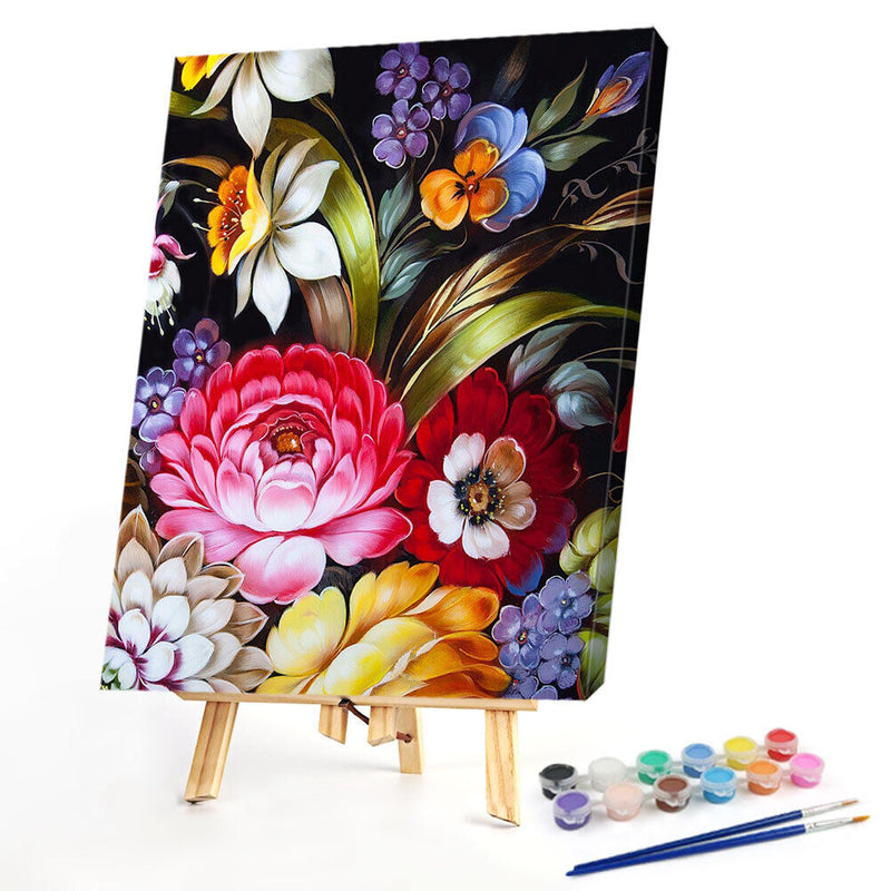 Paint By Numbers for Kids Adults Beginner Flower Home Wall Bedroom Decoration