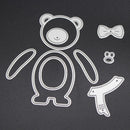 5pcs/Set Snowman Bear Xmas Steel Cutting Dies Novelty Stencil Scrapbooki