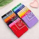 Neck Scarf Wristband Hair Band Printed Square Scarves Paisley Bandana