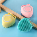 Soft Pet Dog Bath Shower Shampoo Brush SPA Massage Clean Scrubber (Blue)