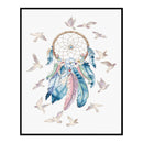 11CT Partial Embroidery Wind Bell Cotton Print Cross Stitch Home Decoration