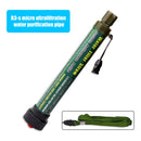 Camping Filter Straw Water Purifier Outdoor Drink Water Filter (Army Green)