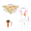 Pet Supplies Dog Bandana Easter Pet Accessories Rabbit Hair Hoop Puppy Bib