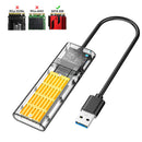 M2 SSD Case M.2 to USB 3.0 Gen 1 5Gbps Hard Disk Enclosure SATA NGFF SSD Adapter