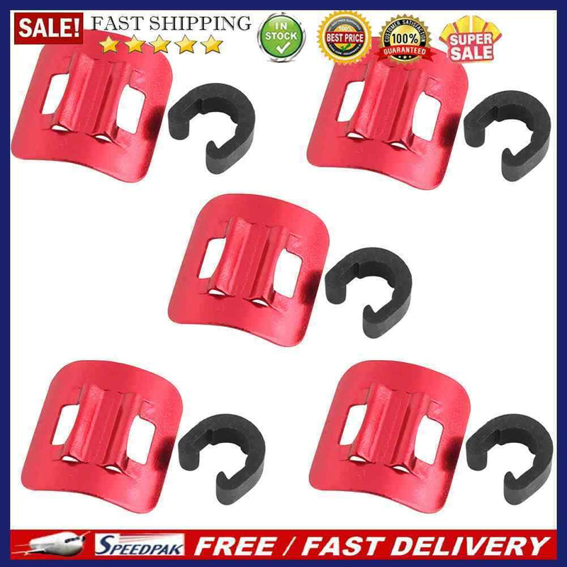 5pcs Bicycle C Shape Clips MTB Bike Brake Line Derailleur Cable Tube Fixed Ba