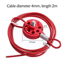 LS21 Pipeline Valve Cable Lock Energy Stainless Steel Grip Type Adjustable
