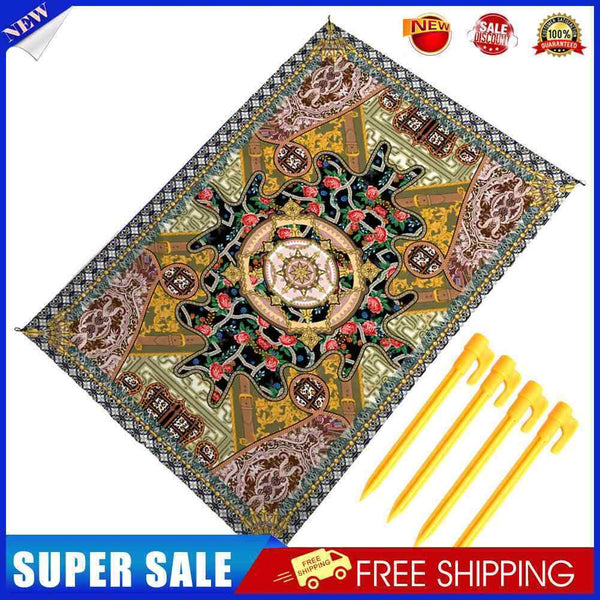 #A Multifunctional Folding Beach Mat Waterproof Portable Camping Picnic Blanket