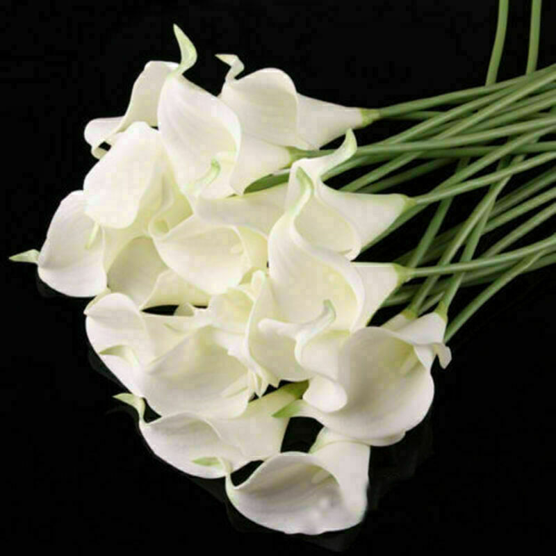 Weiß künstliche Calla-Lilie blüht Blumenstrauß Garden W9U5 G7K5 Hochze Y5R4 D5V6