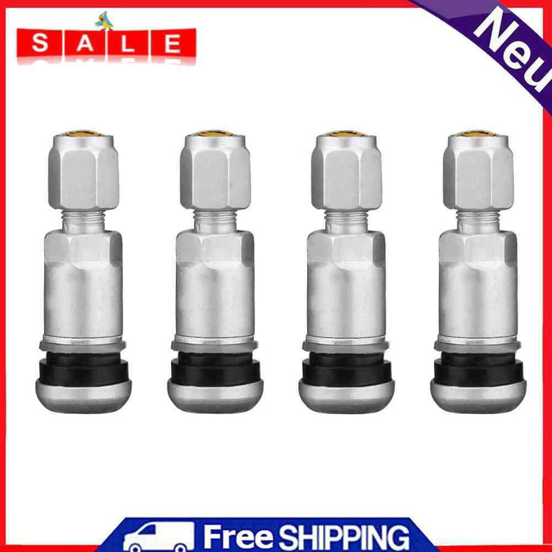 Ecotrump 4pcs Universal Metal Car Motorcycle Tubeless Wheel Tire Valve Cap