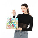 Blue Tit Diamond Painting Handbag DIY Linen Shopping Tote Bag (AA1038)