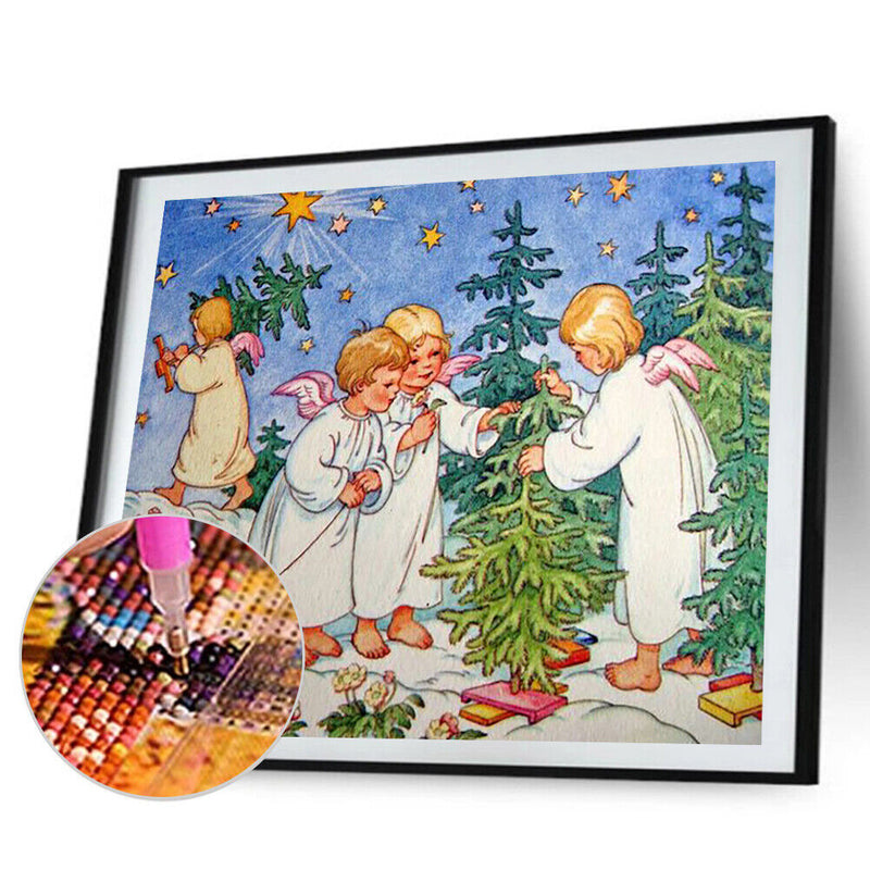 5D DIY Plant Tree Full Round Diamond Painting Mosaic Kits Wall Art Crafts Decor