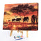 Painting By Numbers DIY Elephant Hand Painted Canvas Oil Art Craft Home Decor