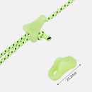 Outdoor Camping Luminous Awning Anti-slip Triangle Tent Rope Buckle (10pcs)