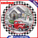 DIY Digital Picture Christmas Truck Frameless Oil Painting By Number Handicraft