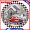 DIY Digital Picture Christmas Truck Frameless Oil Painting By Number Handicraft