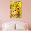 Special Shaped Bee Nest Flower 5D DIY Diamond Painting Part Drill Home Craft Art