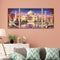 3 Panels Taj Mahal Oil Paint By Numbers Kits DIY Canvas Wall Art Picture Craft