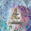 FIENZA Crystal Pyramid Reiki Pyramid, Orgone Pyramid Crystal with LED Light