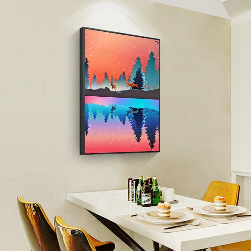 Hand Painted Digital Oil Art Picture DIY Scenery Frameless Paint By Numbers K