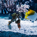 Diver Fish Tank Ornaments Aquarium Floating Landscape Decoration (Blue) Newly