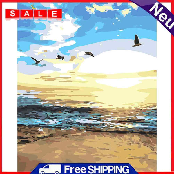 Beach 40x50cm Oil Paint By Numbers Picture DIY Painting SXD216021