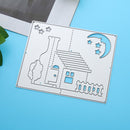 DIY Night House Metal Stencils for Scrapbook Embossing Craft Cutting Dies-1