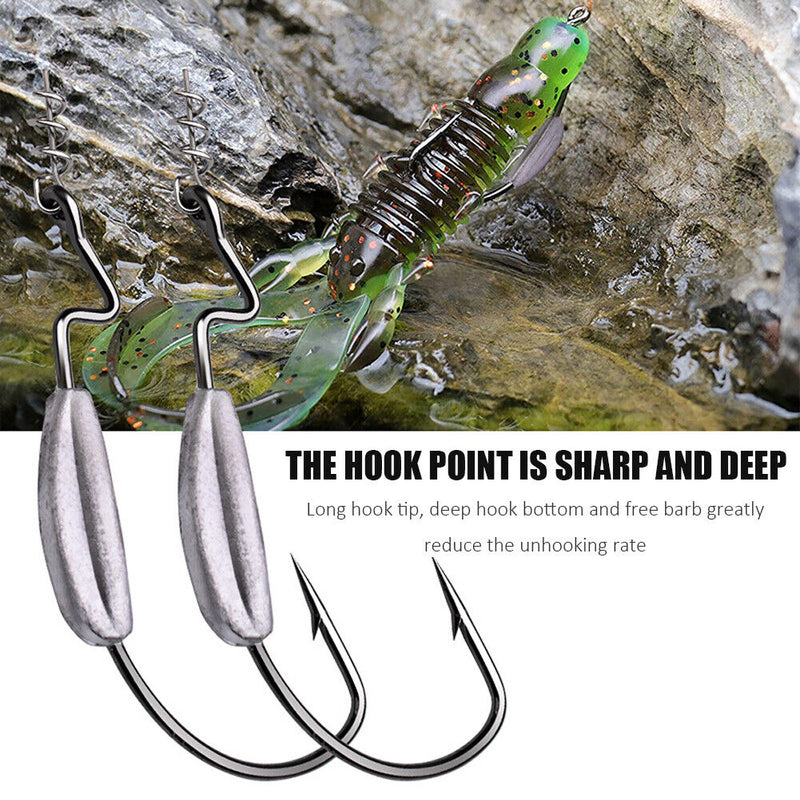 5pcs Lead Jig Head Barbed Lead Hook 1.5g 2.5g 3g for Soft Bait Fishing Tackles