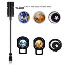 5pcs Earth Moon Star Projector Night Light Films Romantic Projection Movie Decor