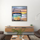 DIY Diamond Painting Kits Full Round Drill Sunset and Cup Mosaic Home Decor