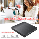 Hard Plastic USB2.0 External DVD CD-ROM RW Player Optical Drives Enclosure Case