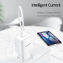 USAMS CC060 Phone Charger Adapter 2.1A Single Port Fast Charging Charger EU Plug