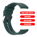 Universal Sports Watch Strap Silicone Replacement Solid Color Smart Wrist B