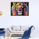 11CT Counted Full Embroidery Set Colorful Lion Needlework DIY Cotton Needlewo