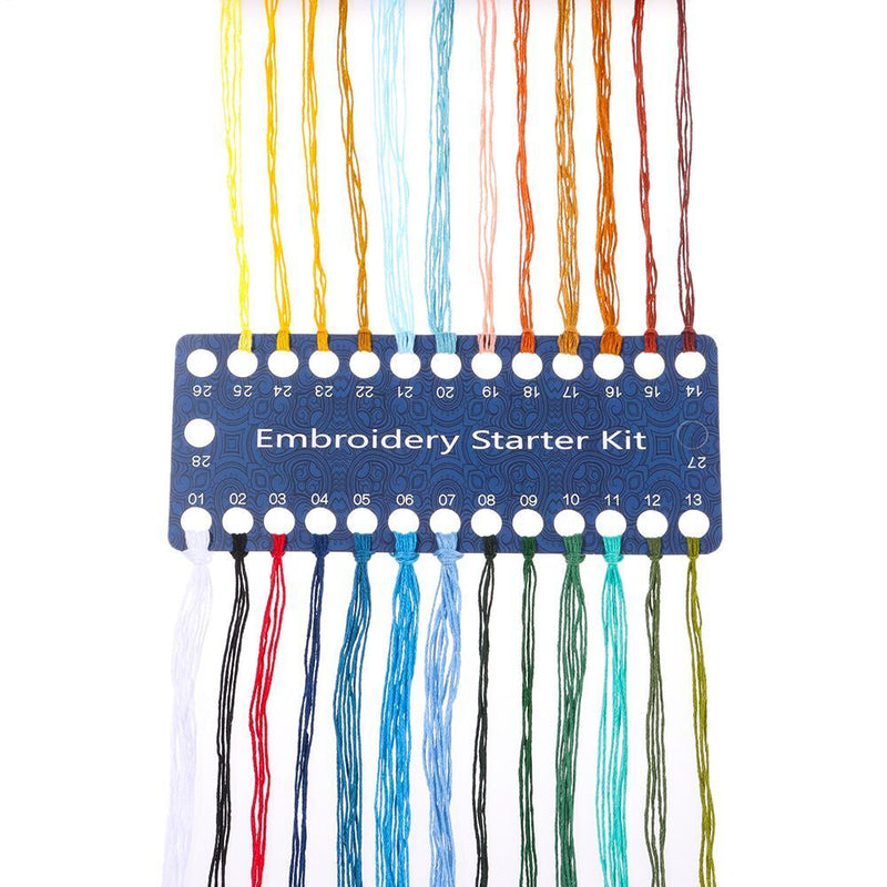 DIY Crafts Cross Stitch Kit Needle Punch Flower Embroidery Embroidery Hoop