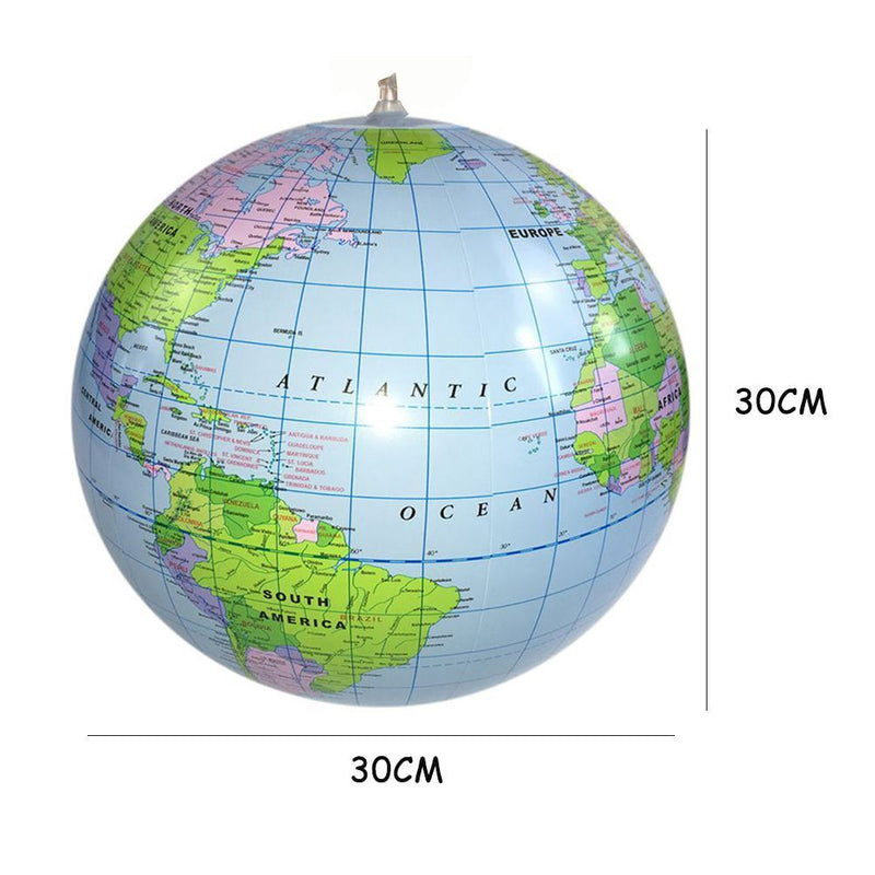 Earth Ocean Inflatable World Globe Earth Map Inflated Ball Educational Supplies