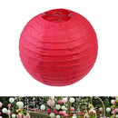 4 inch Round Chinese Paper Lantern DIY Paper Ball Lamp Party Decor (Red) Newly