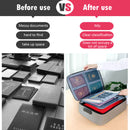 Document Bag with Lock Waterproof Safe File Organizer for Passport (Grey) Newly
