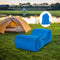 Waterproof Nylon Lazy Bag Inflatable Sofa Outdoor Air Bed (Navy Blue Small)