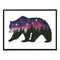 11CT Printed Partial Cross Stitch Handcraft Star Bear Artwork Wall Decor