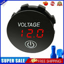 DC12V-24V Car Motorcycle Panel Digital Voltage Meter Voltmeter (Red Light)