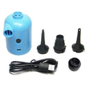 Portable USB Electric Air Pump +4 * Nozzles For Car For Blowing Deflates N1L9