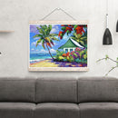 5D DIY Diamond Painting Kits Seaside House Full Square Drill Wall Decor Art S