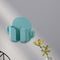 Wall Mounted Organizer Storage Box Hooks Phone Remote Control (Light Green)