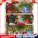 Painting By Numbers Kit DIY Flower Rack Hand Painted Canvas Oil Art Picture