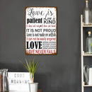 Retro Letter Rules Metal Plate Painting for Bar Pub Tin Plaques Wall Sign